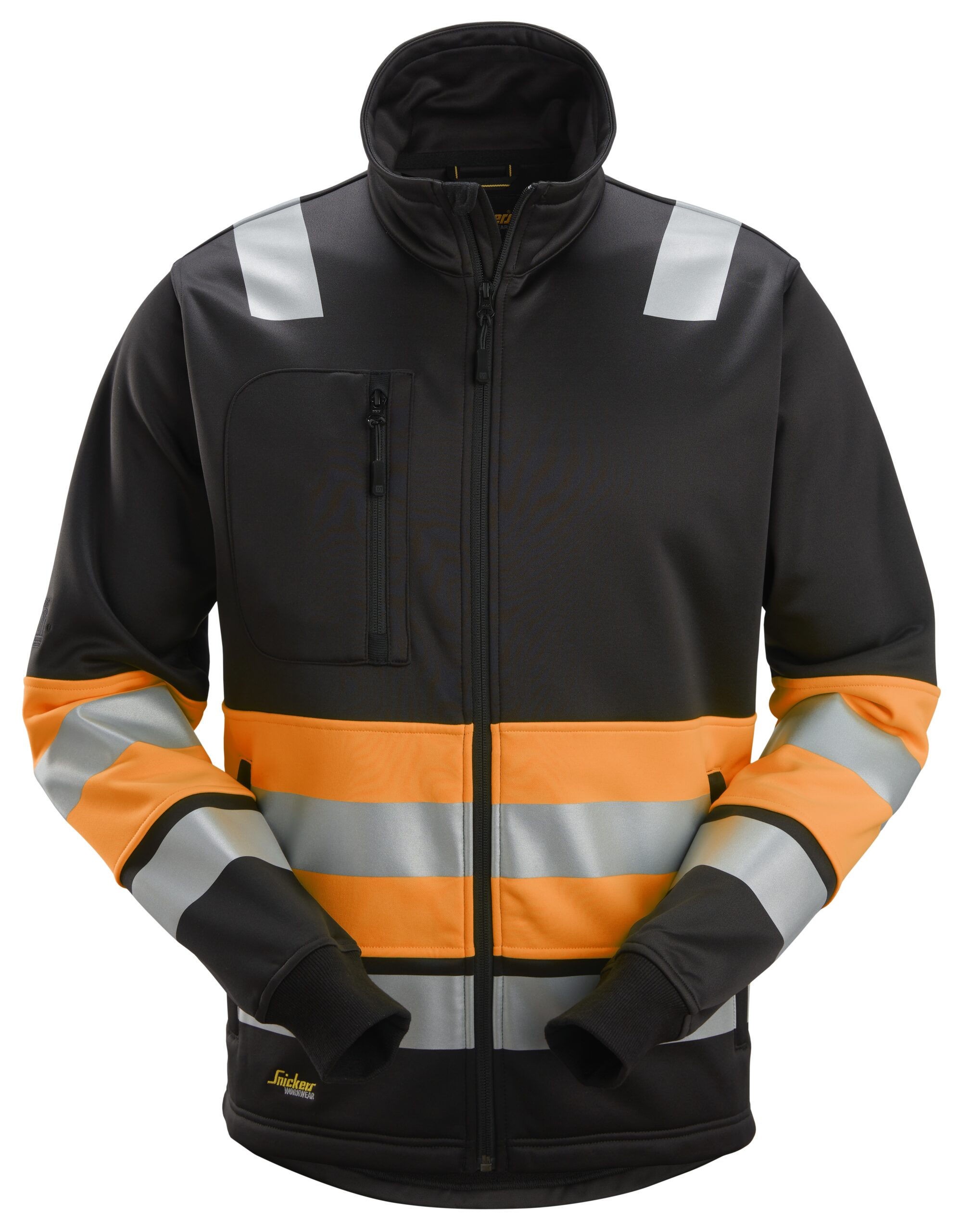 High-Vis, Sweatjakke med lang lynlås, klasse 1
