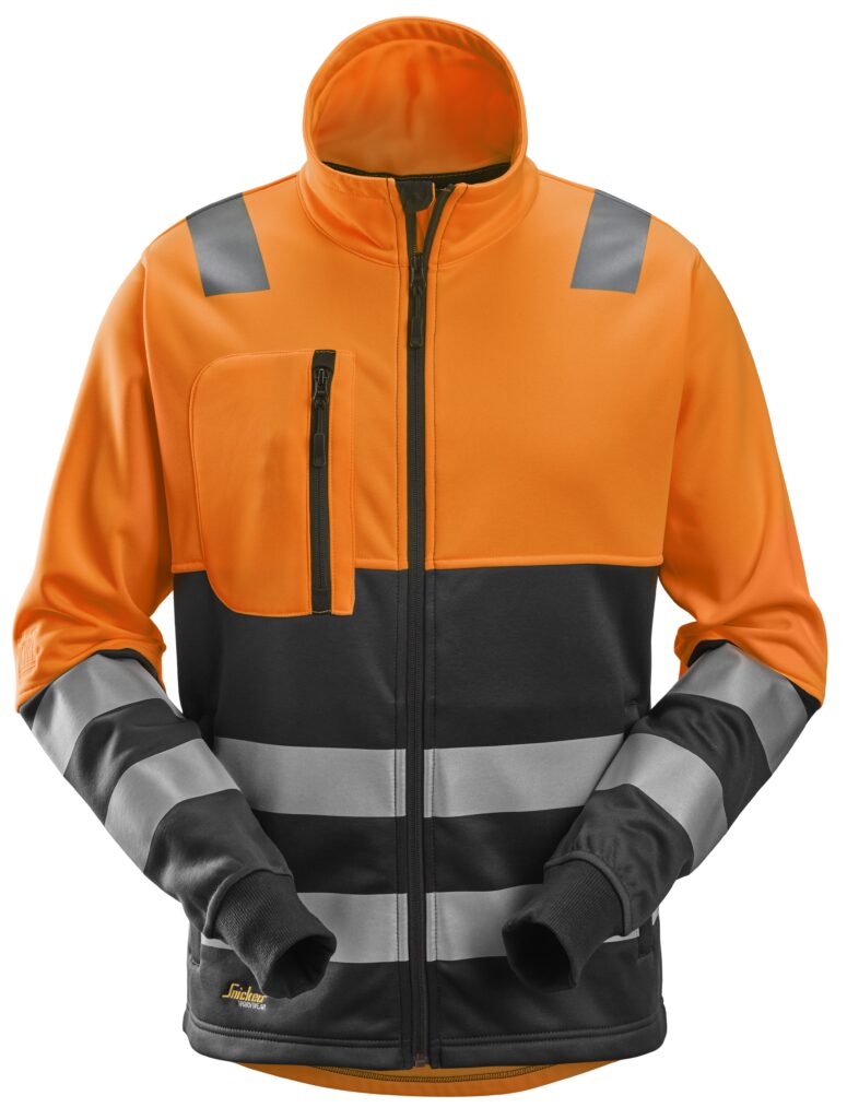High-Vis, Trøje med lang lynlås, klasse 2