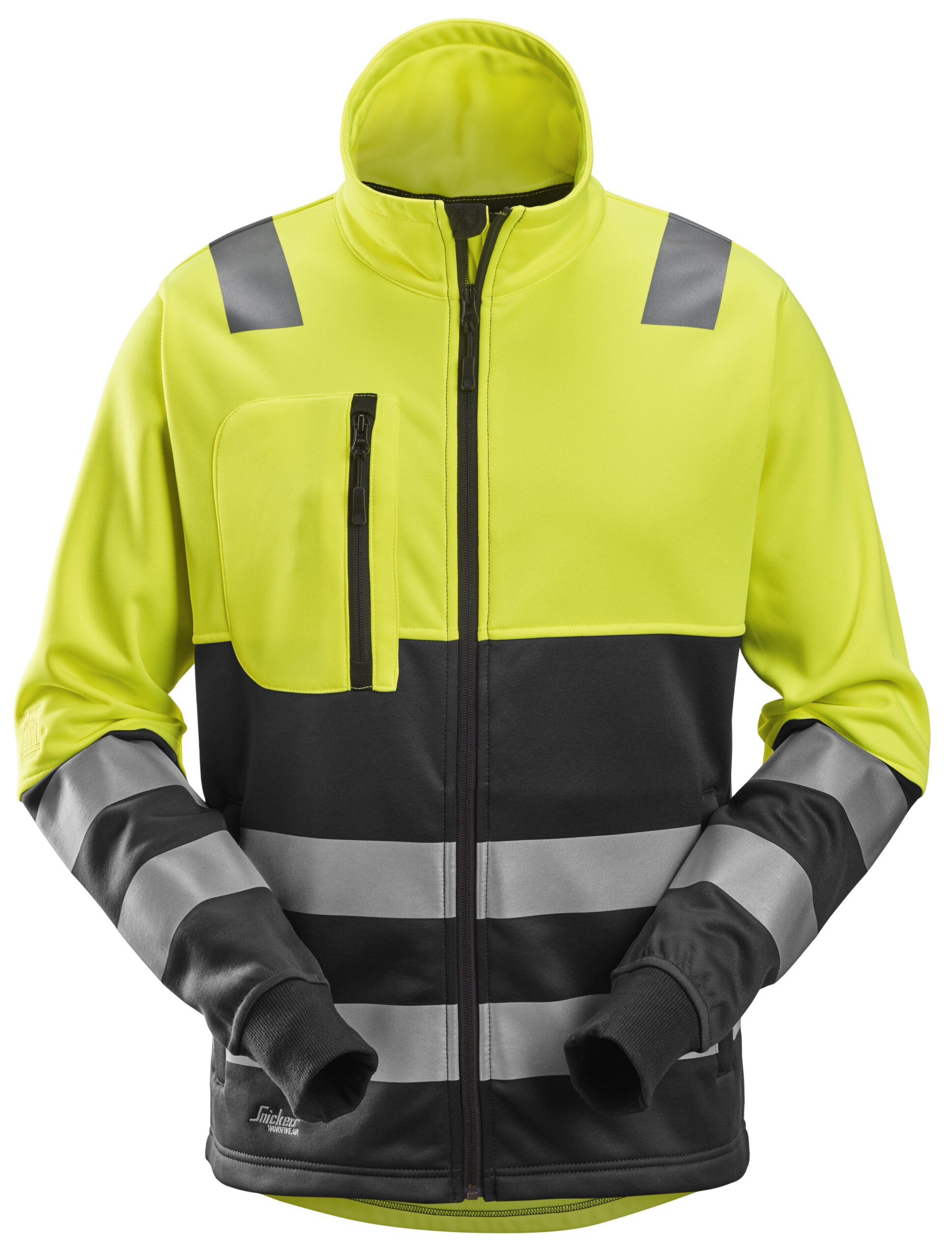 High-Vis, Trøje med lang lynlås, klasse 2