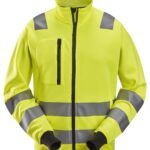 High-Vis, Sweatjakke med gennemgående lynlås, klasse 2/3