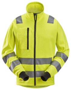 High-Vis, Sweatjakke med gennemgående lynlås, klasse 2/3