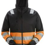High-Vis, Hættetrøje med lang lynlås, klasse 1