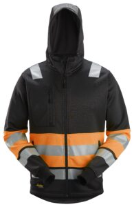 High-Vis, Hættetrøje med lang lynlås, klasse 1