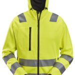 High-Vis, Hættetrøje med lang lynlås, klasse 2/3