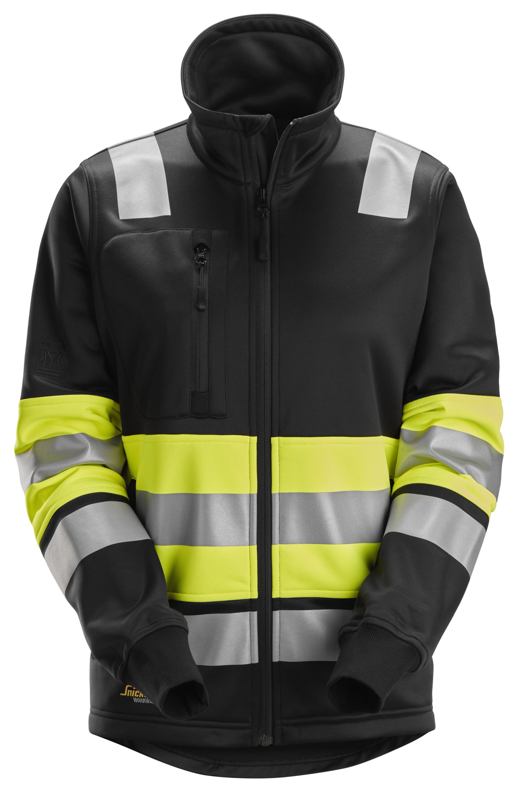 High-Vis, Sweatjakke til damer med lang lynlås, klasse 1