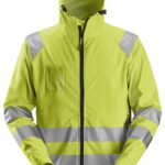High-Vis, PU-belagt regnjakke, klasse 3