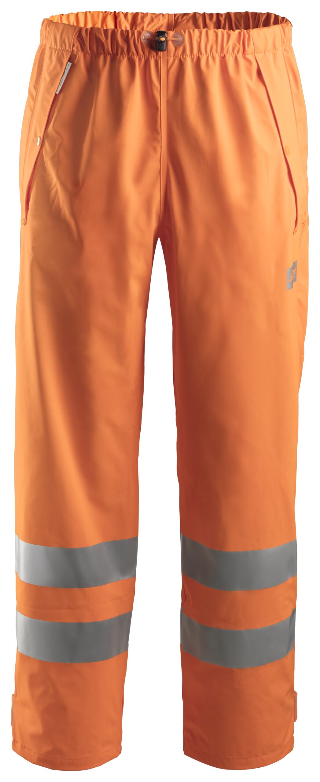High-Vis, PU-belagte regnbukser, klasse 2
