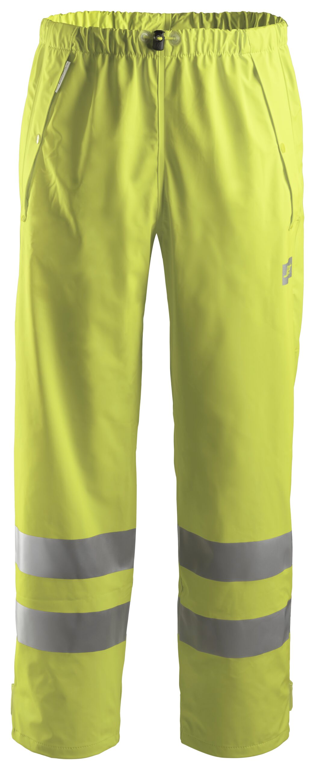 High-Vis, PU-belagte regnbukser, klasse 2
