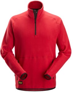 LiteWork, Fleecejakke i Polartec® Shed Less med kort lynlås