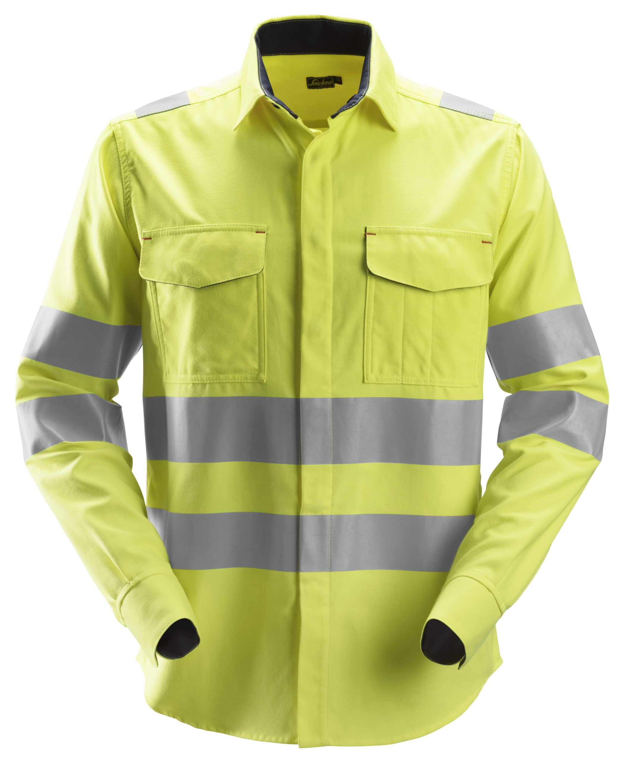 ProtecWork, High-Vis langærmet skjorte, klasse 3
